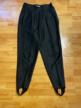 Votre Nom Paris Vintage Black Stirrup Pants